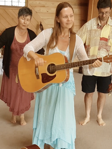 Dakini Maris teaching at international dance camps - heart grounded in community